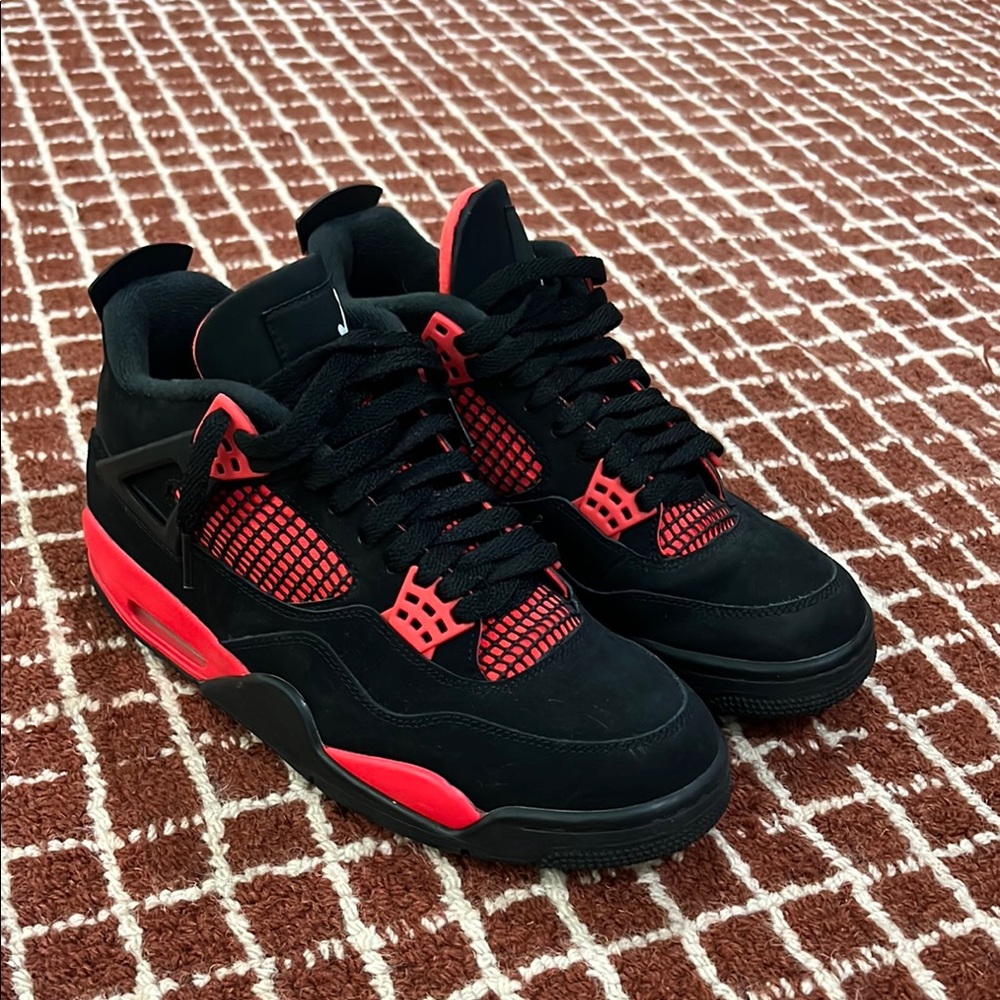 Air Jordan Black and Red Sneakers